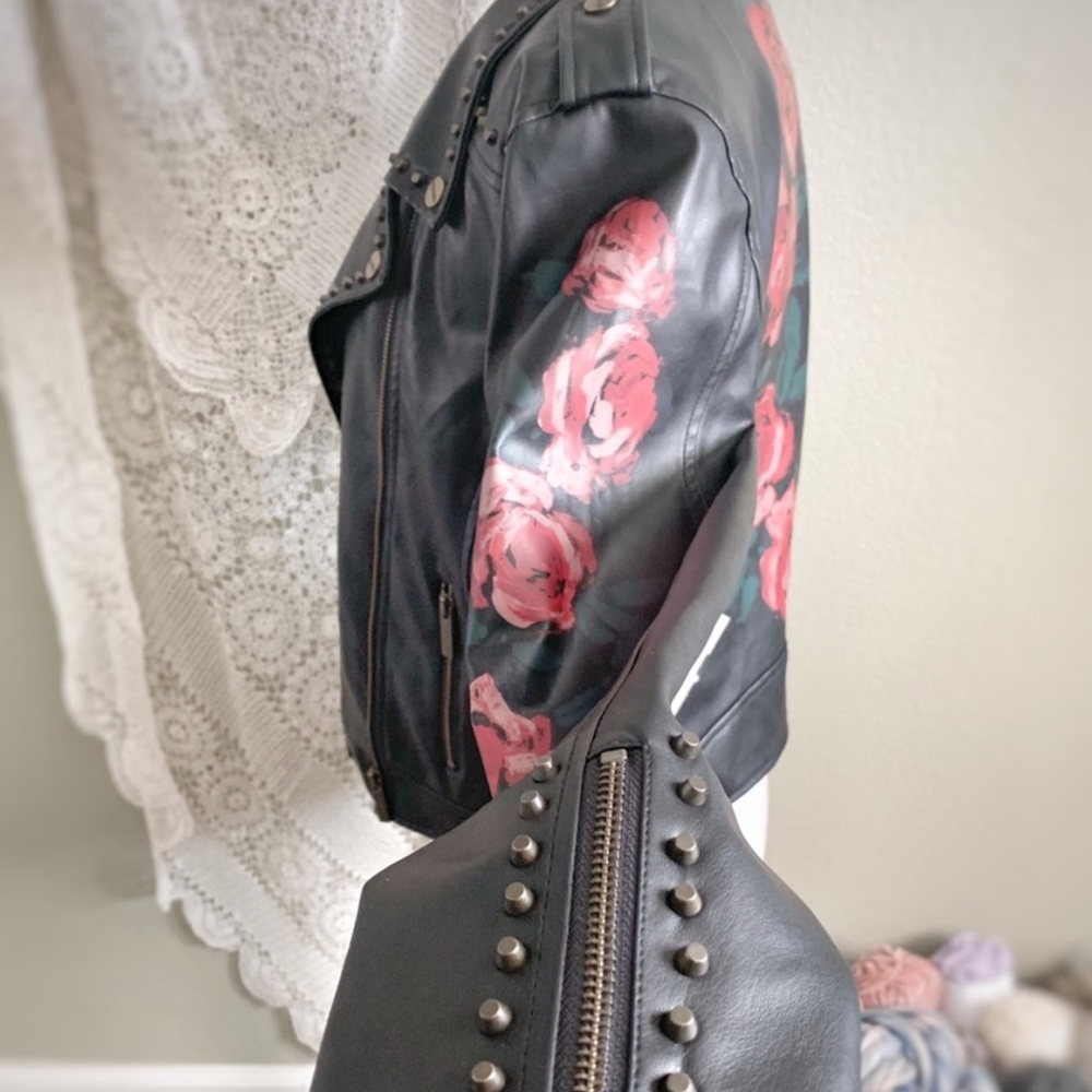 SANCTUARY | Funs & Roses Studded Motorcycle Jacket - Picture 2 of 6